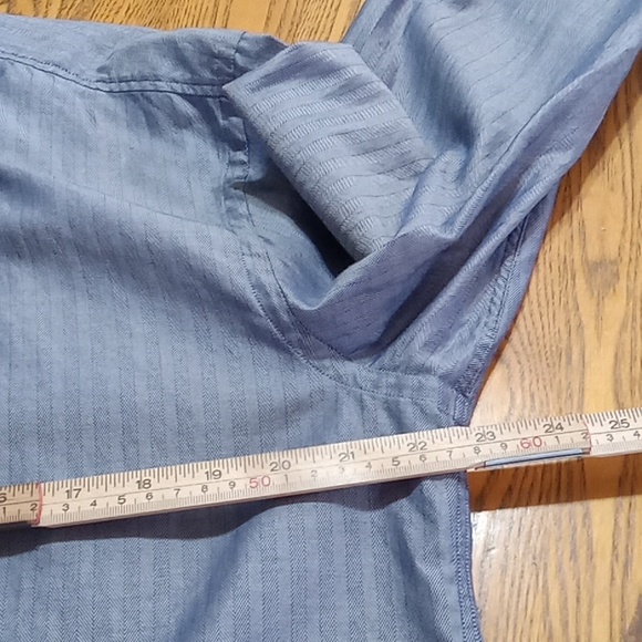 HUGO BOSS MENS 42 / 17 Shirt Top PREOWNED Used Long Sleeve GRAY Work - Picture 4 of 8